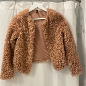 Pink fuzzy jacket